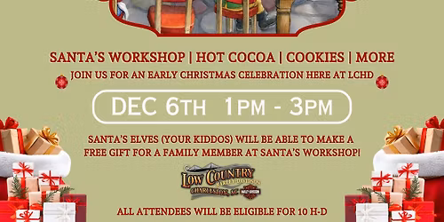 Children's Christmas Workshop at LOW COUNTRY HARLEY-DAVIDSON