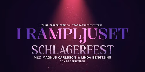 I RAMPLJUSET MED MAGNUS & LINDA - 25 SEPTEMBER - TR\u00c4DG\u00c5R'N