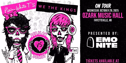 Plain White T's, We The Kings, and EMO Nite at Ozark Music Hall (formerly JJ's Live)