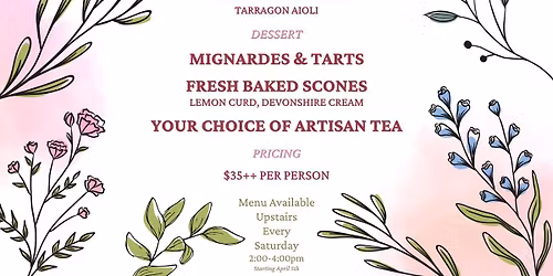 Afternoon Tea At Braddock's!