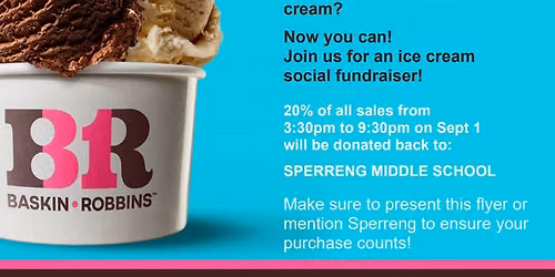 Baskin Robbins Dine Out 