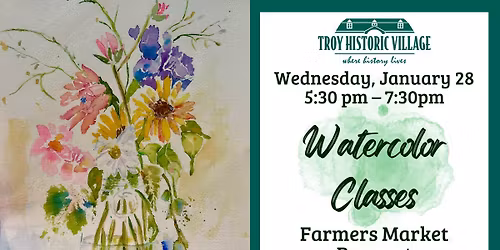 Watercolor Class: Farmers Market Bouquet