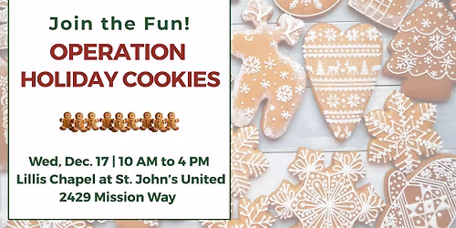 Operation Holiday Cookies