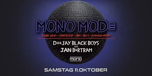 MONO-MODE Depeche Mode / Dark Wave / Synth Pop / EBM / 80s MONO Bautzen