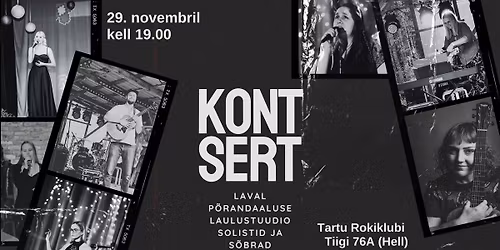 KONTSERT: P\u00f5randaaluse laulustuudio solistid ja s\u00f5brad