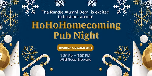 Rundle Alumni Annual HoHoHomecoming Pub Night 2025