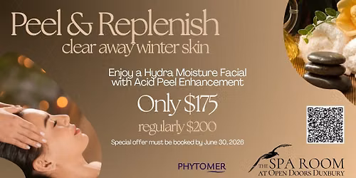 Spa Special Available now: Peel & Replenish- Clear Away Winter Skin at The Spa Room Duxbury, M 