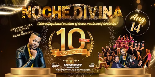 Noche Divina Salsa Bachata Social - The 10yr anniversary!