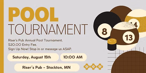 Riser\u2019s Pub Pool Tournament