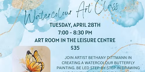Watercolour Butterfly Class