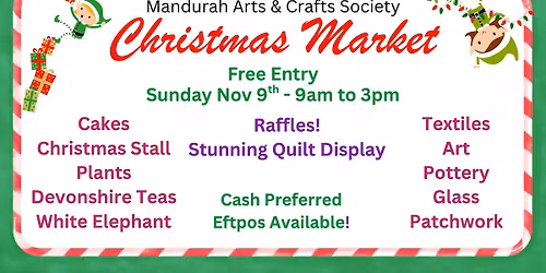 Mandurah Arts and Crafts Society - Christmas Market!