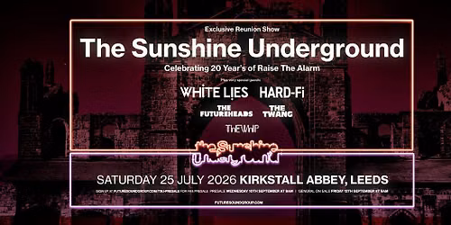 The Sunshine Underground Live at Kirkstall Abbey, Leeds 