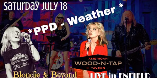 Blondie & Beyond at Wood n Tap (Enfield; NO COVER)