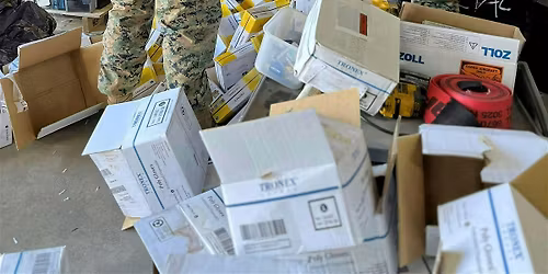 Clean Up at Recycle Center