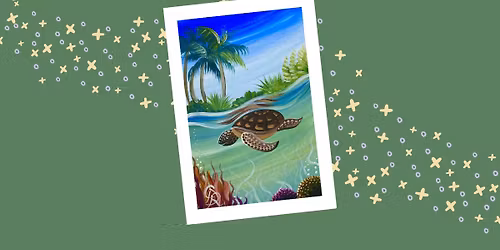 Founders & Co Grown Up Paint Along - Turtle Wave