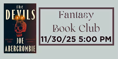 Fantasy Book Club: The Devils by Joe Abercrombie