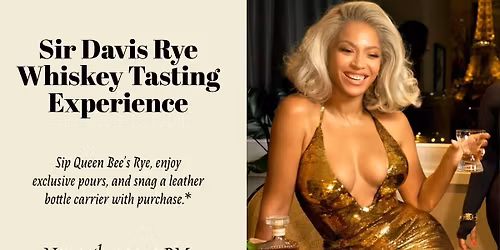 Sir Davis Rye Whiskey Tasting Experience