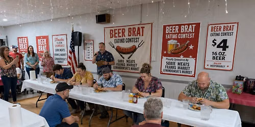 Beer Brat Eating Competition 