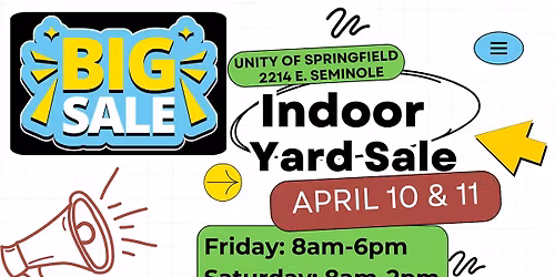 Spring Indoor Yard Sale
