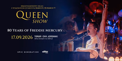 QUEENSHOW \u2013 Poland 2026 Tour: 80 Years of Freddie Mercury