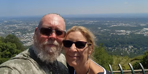 Hillbilly & Monkey (sandy) vow renewal save the date