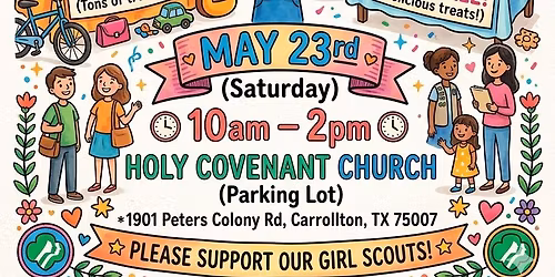 Yard Sale Bake Sale Fundraiser