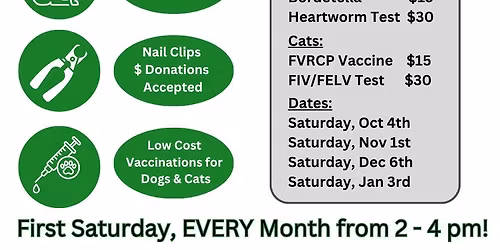 \ud83d\udce3  Town & Country's: Chip n' Clip plus LOW Cost Vaccines \ud83d\udce3