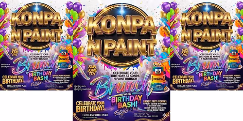Konpa n Paint Brunch Rep Your Flags (Celebrate Your Bday)