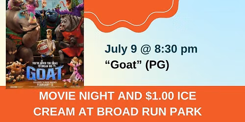 Goat! WBT July 9 Summer Movie Night