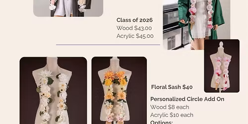 DIY Graduation Floral Sash Workshop