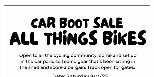 All things bikes - Car boot sale