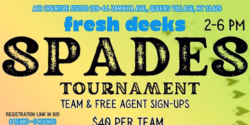 Fresh Decks Spades Tournament - Season 2: Summer Edition