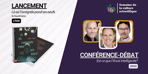 Programme double : lancement Dr David Fortin et conf\u00e9rence-d\u00e9bat sur l'IA