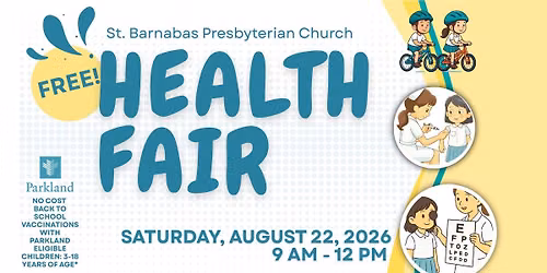 2026 St. Barnabas Presbyterian Health Fair