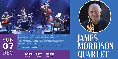 James Morrison Quartet At Katoomba RSL