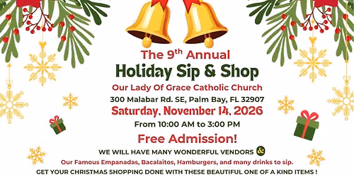 Sip, Shop, & Celebrate the Season at the OLG Holiday Sip & Shop