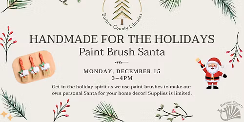 Handmade for the Holidays: Paint Brush Santa