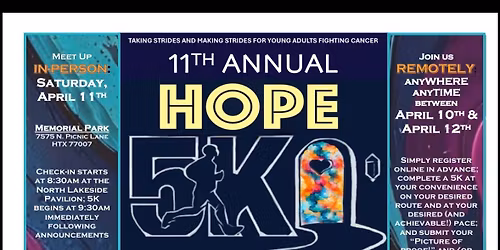 11th annual HOPE 5K: Taking Strides & Making Strides!
