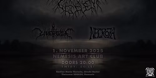 Rising Demons European Tour 2025: Aggrevil, Necroza, Livergga @Timisoara, Romania