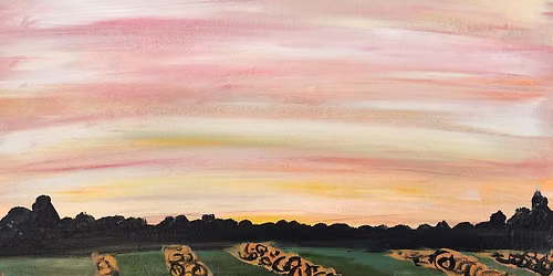 \ud83e\udd87Brushes & Broomsticks - Pumpkin Field - Canvas Paint & Sip Class