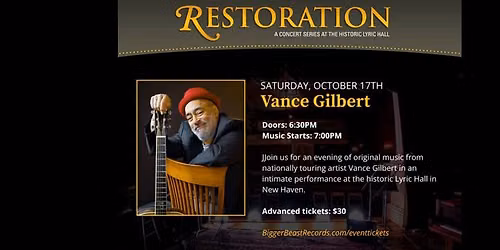 Restoration Songwriters Series : Vance Gilbert 