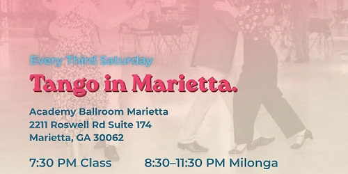 Atlanta Tango Social Third Saturday Milonga 