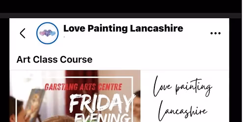 Join us 5 Week Art Course Garstang PR3 Starts  Fri 14th Nov 7pm. 1 Wk FREE