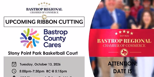 Ribbon Cutting for Stony Point Park Basketball Court & Health Fair  - Bastrop County Cares 