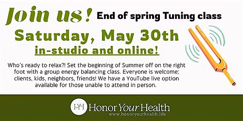 Tuning Fork Sound Therapy - Group class