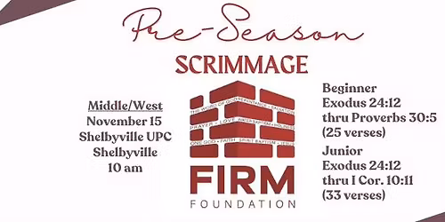 2026 Pre-Season Scrimmage Middle\/West