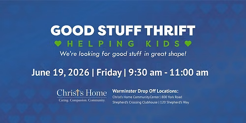 Good Stuff Thrift Summer Donation Drive