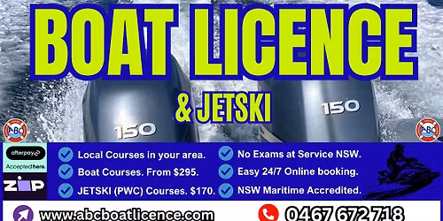 WOLLONGONG - BOAT LICENCE & JETSKI 