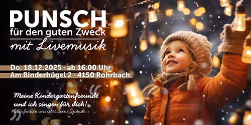 Punsch f\u00fcr den guten Zweck - mit Livemusik