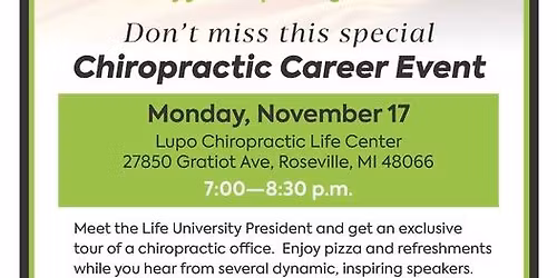 Chiropractic Career Event - Life University